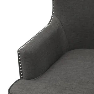 Cody 2(724) Chair W/Chrome Nails In Heirloom Charcoal