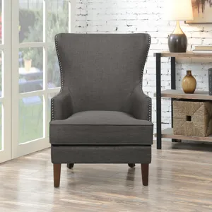 Cody 2(724) Chair W/Chrome Nails In Heirloom Charcoal