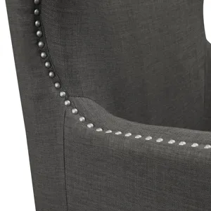 Cody 2(724) Chair W/Chrome Nails In Heirloom Charcoal