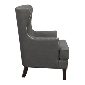 Cody 2(724) Chair W/Chrome Nails In Heirloom Charcoal