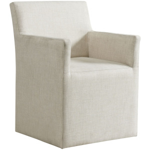 Collins Dining Arm Chair W/ Heirloom Taupe Fabric