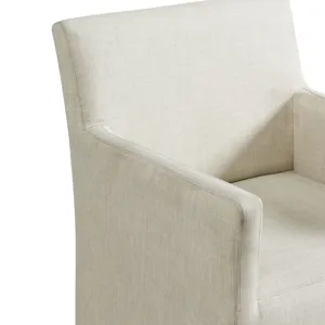 Collins Dining Arm Chair W/ Heirloom Taupe Fabric