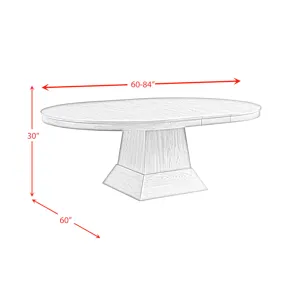 Collins Dining Table Complete in Grey