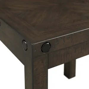 Colorado Occasional End Table w/USB/Power Charcoal