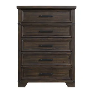Colorado City 5-Drawer Chest in Charcoal