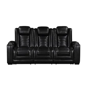 Commander Power Motion Sofa with Power Headrest, LED, DDT, reading light and PWS in Pebble Black