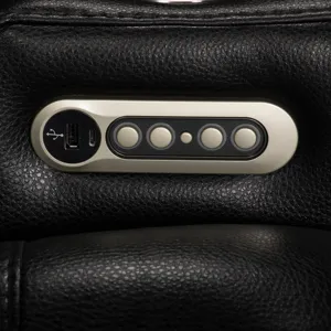 Commander Power Motion Loveseat with Power Headrest, LED Console, wireless charger and power foldout