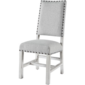 Condesa White Fabric Back Side Chair (2 PER PACK)