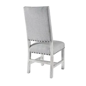 Condesa White Fabric Back Side Chair (2 PER PACK)