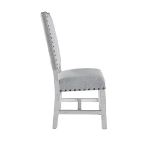Condesa White Fabric Back Side Chair (2 PER PACK)