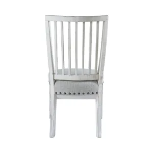 Condesa White Wing Slat Back Side Chair (2 pcs per Carton)