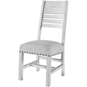 Condesa White Wooden Back Side Chair (2 PER PACK)