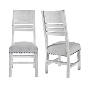 Condesa White Wooden Back Side Chair (2 PER PACK)