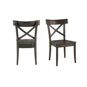 (D210-43C) Coronado- Side Chair (2/Ctn)- Chocolate