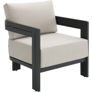 Costa Chair - Black and Soluction Beige (2 Per Carton)