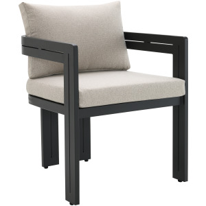 Costa Dining Side Chair - Black and Soluction Beige (2 Per Carton)