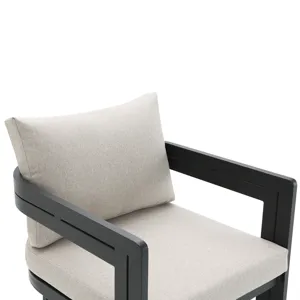 Costa Dining Side Chair - Black and Soluction Beige (2 Per Carton)