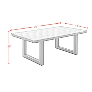 Costa Dining Table - Black and Tan