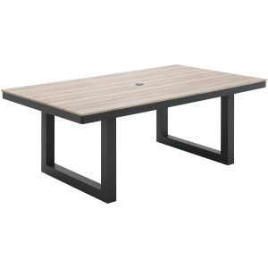Costa Dining Table - Black and Tan