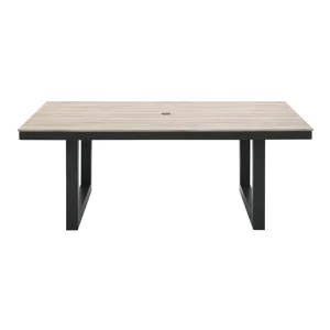 Costa Dining Table - Black and Tan