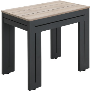 Costa End Table - Black and Tan