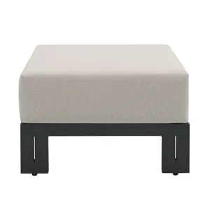 Costa Ottoman - Black and Soluction Beige (2 Per Carton)