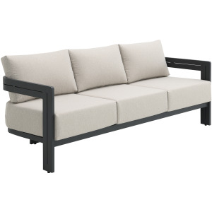 Costa Sofa - Black and Soluction Beige