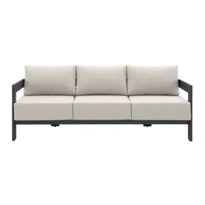 Costa Sofa - Black and Soluction Beige