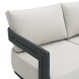 Costa Sofa - Black and Soluction Beige