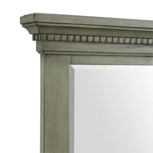 Crawford Dresser & Mirror Set Grey