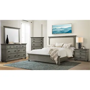 Crawford Dresser & Mirror Set Grey