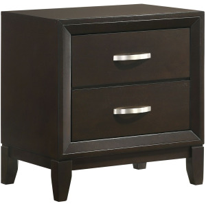 Beaumont 2-Drawer Nightstand in Merlot