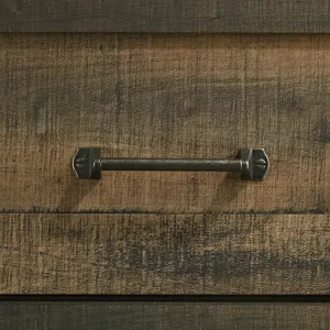 Dallas Nightstand Rustic Brown