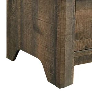 Dallas Nightstand Rustic Brown
