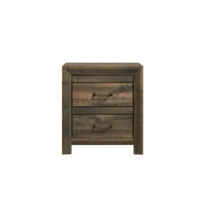 Dallas Nightstand Rustic Brown