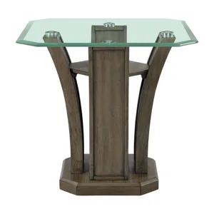 Dapper Square End Table Grey