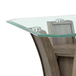 Dapper Square End Table Grey