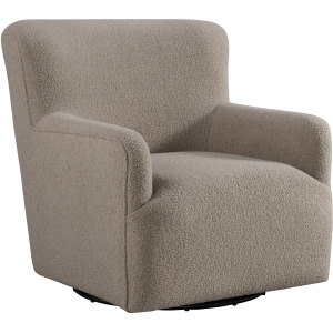 Deacon Swivel Chair in Feather Tan