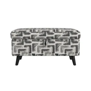 Decatur Storage Ottoman in JW Beige W/2 Pillows 20\"