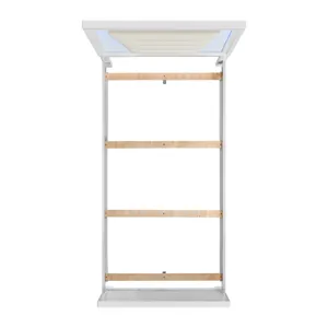 Denmark Twin UPH Bed with Lights in White