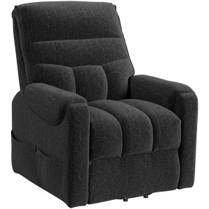 Desoto Power Lift Chair in Sahara Black