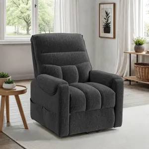 Desoto Power Lift Chair in Sahara Black