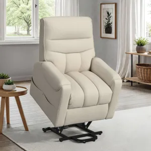 Desoto Power Lift Chair in Sahara Cream