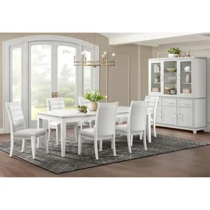 Diedra Server and Hutch in White