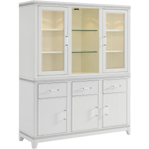 Diedra Server and Hutch in White