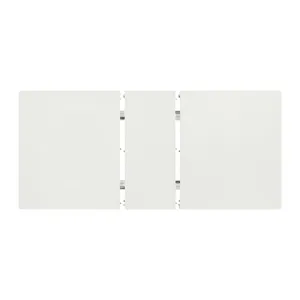 Diedra Rectangular Dining Table with 18\" Leaf in White
