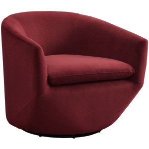 Dior Swivel Chair in Napoli Burgundy