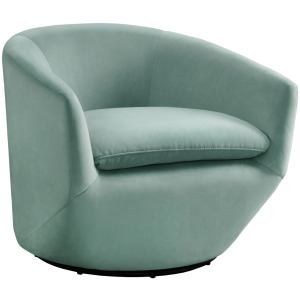 Dior Swivel Chair in Napoli Seafoam