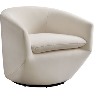 Dior Swivel Chair in Napoli White