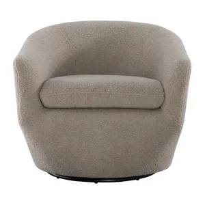 Dior Swivel Chair in Feather Tan